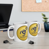 Gold Coin Scorpio Zodiac Design on Ceramic Mug 11oz