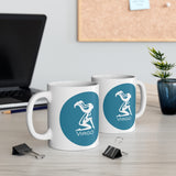 Blue Coin Virgo Zodiac Design on Ceramic Mug 11oz