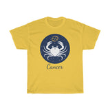 Cancer Zodiac Unisex Heavy Cotton Tee
