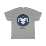 Aries Zodiac Unisex Heavy Cotton Tee