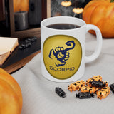 Gold Coin Scorpio Zodiac Design on Ceramic Mug 11oz