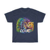 Lion & Lioness Love Design on Unisex Heavy Cotton Tee