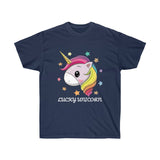 Lucky Unicorn Face Unisex Ultra Cotton Tee