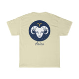Aries Zodiac Unisex Heavy Cotton Tee