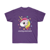 Lucky Unicorn Face Unisex Ultra Cotton Tee