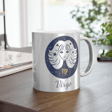 Virgo Zodiac Metallic Mug (Silver / Gold) 11 oz