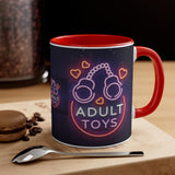 "Adult Toys" design on Accent Coffee Mug, 11oz