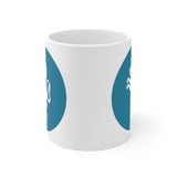 Blue Coin Leo Zodiac Design on Ceramic Mug 11oz