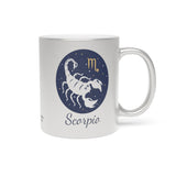 Scorpio Zodiac Metallic Mug (Silver / Gold) 11 oz