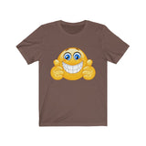 Big Smile Emoticon Unisex Jersey Short Sleeve Tee