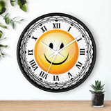 Happy Smiley Roman Numerals Wall clock
