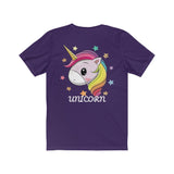 Lucky Unicorn Face Unisex Jersey Short Sleeve Tee