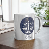 Libra Zodiac Metallic Mug (Silver / Gold) 11 oz