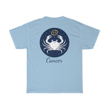 Cancer Zodiac Unisex Heavy Cotton Tee