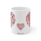 Heart Love Ceramic Mug 11oz