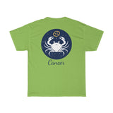Cancer Zodiac Unisex Heavy Cotton Tee