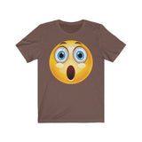 Surprised Emoji Unisex Jersey Short Sleeve Tee