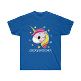 Lucky Unicorn Face Unisex Ultra Cotton Tee