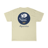 Aquarius Zodiac Unisex Heavy Cotton Tee