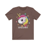 Lucky Unicorn Face Unisex Jersey Short Sleeve Tee
