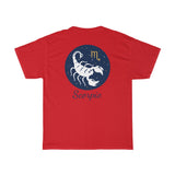 Scorpio Zodiac Unisex Heavy Cotton Tee