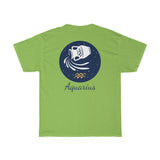 Aquarius Zodiac Unisex Heavy Cotton Tee