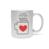 Love Potion Design Metallic Mug (Silver / Gold) 11 oz