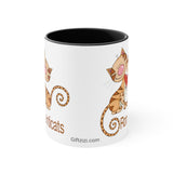 Romanticats Accent Coffee Mug, 11oz