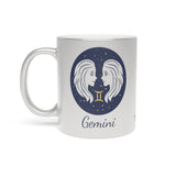 Gemini Zodiac Metallic Mug (Silver / Gold) 11 oz
