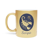 Scorpio Zodiac Metallic Mug (Silver / Gold) 11 oz