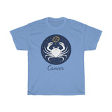 Cancer Zodiac Unisex Heavy Cotton Tee