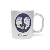 Gemini Zodiac Metallic Mug (Silver / Gold) 11 oz