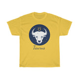 Taurus Zodiac Unisex Heavy Cotton Tee