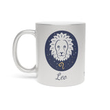 Leo Zodiac Metallic Mug (Silver / Gold) 11 oz