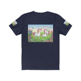 Three Lucky Unicorns Unisex Jersey Short Sleeve Tee