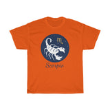 Scorpio Zodiac Unisex Heavy Cotton Tee