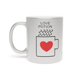 Love Potion Design Metallic Mug (Silver / Gold) 11 oz