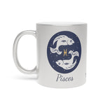 Pisces Zodiac Metallic Mug (Silver / Gold) 11 oz