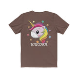 Lucky Unicorn Face Unisex Jersey Short Sleeve Tee