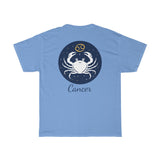 Cancer Zodiac Unisex Heavy Cotton Tee