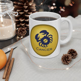 Gold Coin Cancer Zodiac Design on Ceramic Mug 11oz