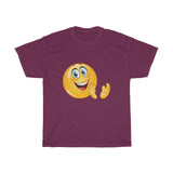 Happy Clapping Emoji Unisex Heavy Cotton Tee