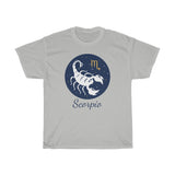 Scorpio Zodiac Unisex Heavy Cotton Tee