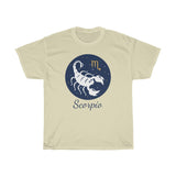 Scorpio Zodiac Unisex Heavy Cotton Tee