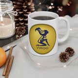 Gold Coin Virgo Zodiac Design on Ceramic Mug 11oz