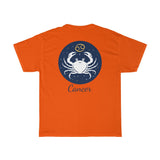 Cancer Zodiac Unisex Heavy Cotton Tee