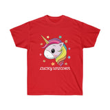 Lucky Unicorn Face Unisex Ultra Cotton Tee