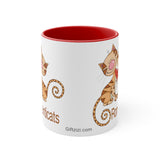 Romanticats Accent Coffee Mug, 11oz