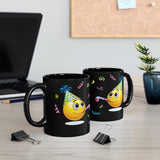 Party Time Emoji 1 on 11oz Black Mug
