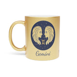 Gemini Zodiac Metallic Mug (Silver / Gold) 11 oz